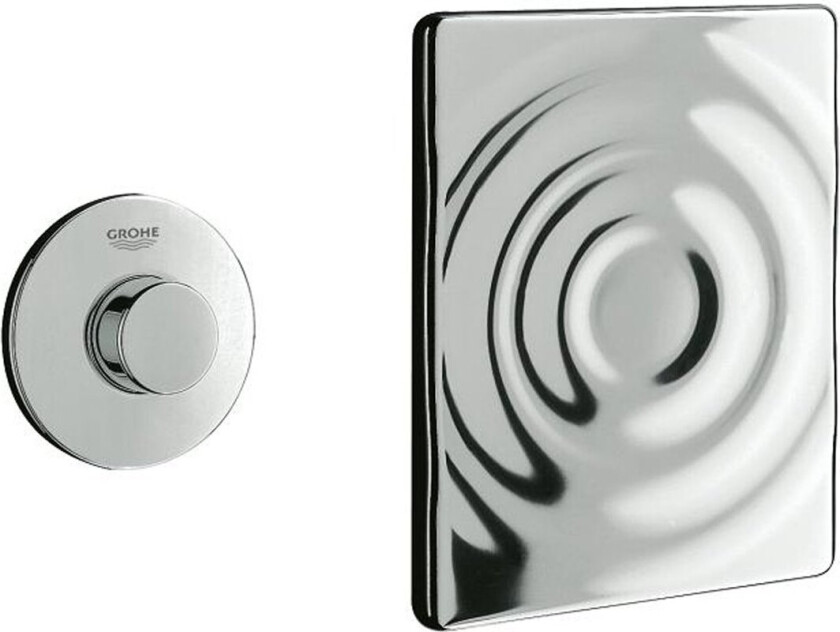 GROHE PNEUMATISK TRYKKNAPP M/SURF BETJENINGSPLATE KROM