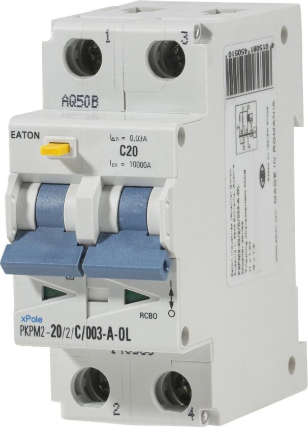EATON PKPM2 20A/2POL/30MA-A-VARIANT