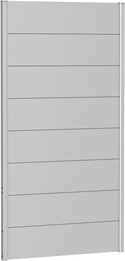 BIOHORT VEGGPANEL FOR LEVEGG UTEN AKRYLGLASS 100X180 SØLV METALLIC