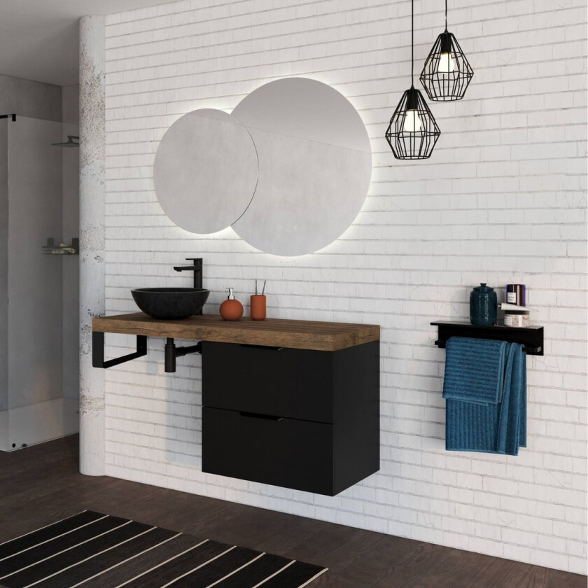 ALLIBERT PLAY UNDERSKAP 60 CM U/PLASS TIL VANNLÅS MATT SORT