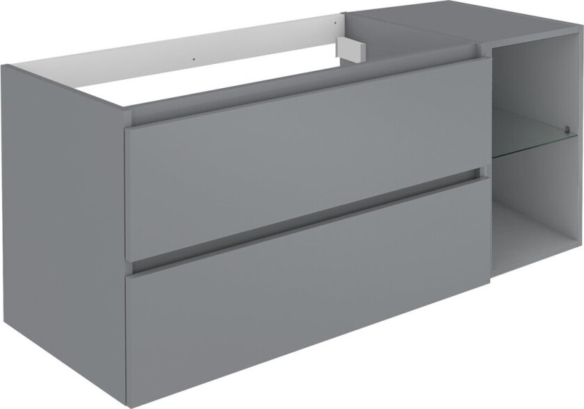 ALLIBERT LUNIK UNDERSKAP 120 CM ONYX GRÅ