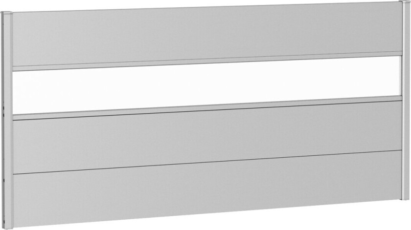 BIOHORT VEGGPANEL FOR LEVEGG AKRYLGLASS 200X90 SØLV METALLIC