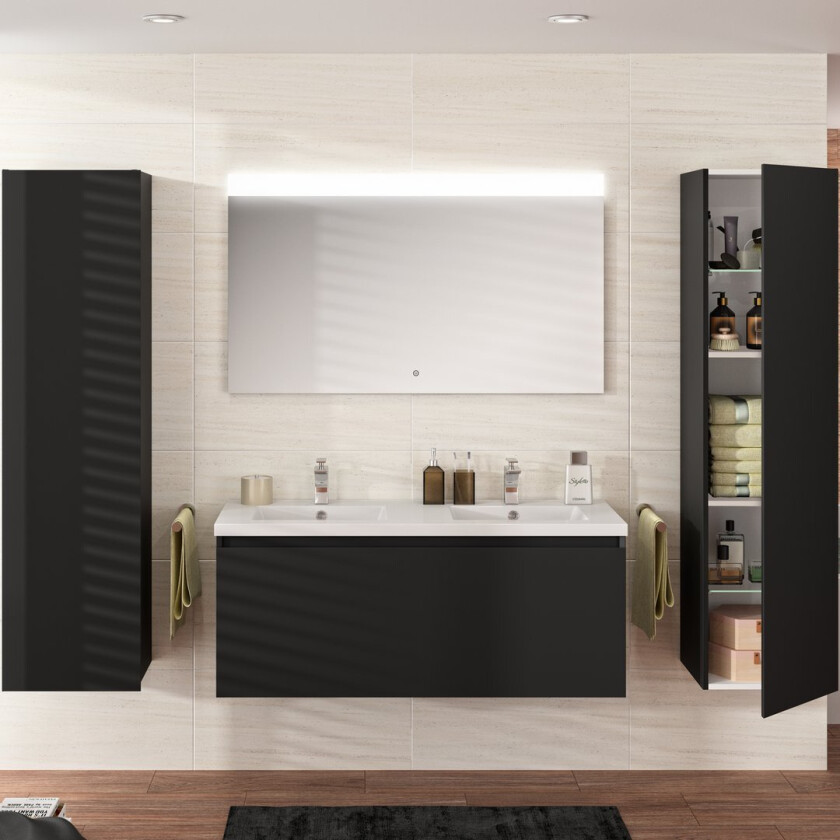 ALLIBERT NORDIK UNDERSKAP 120 CM ULTRA MATT SORT