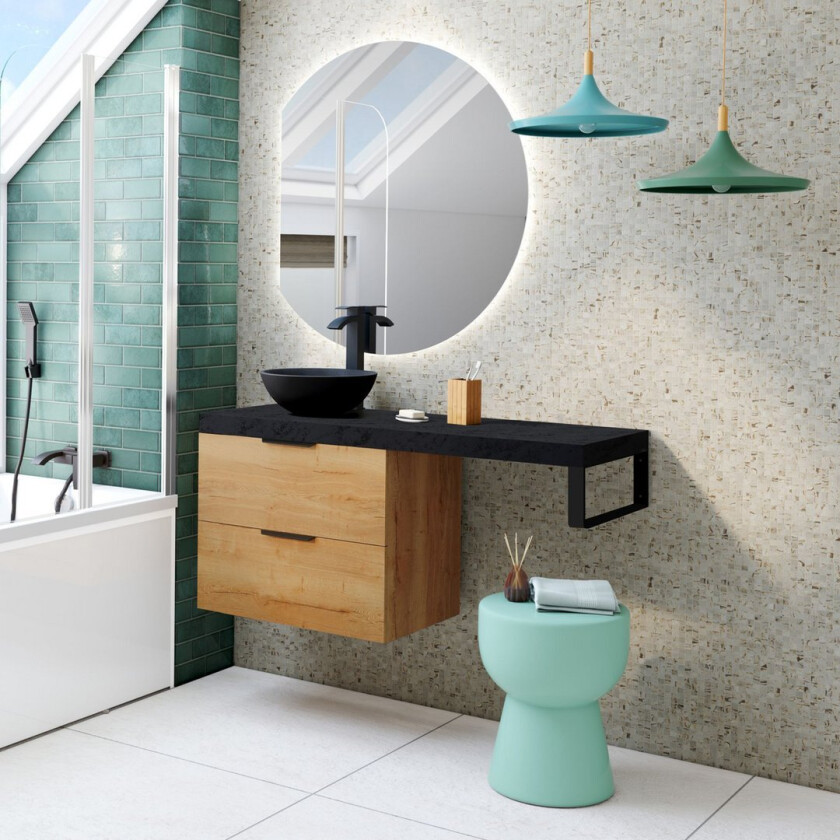 ALLIBERT PLAY UNDERSKAP 80 CM HALIFAX HONEY EIK