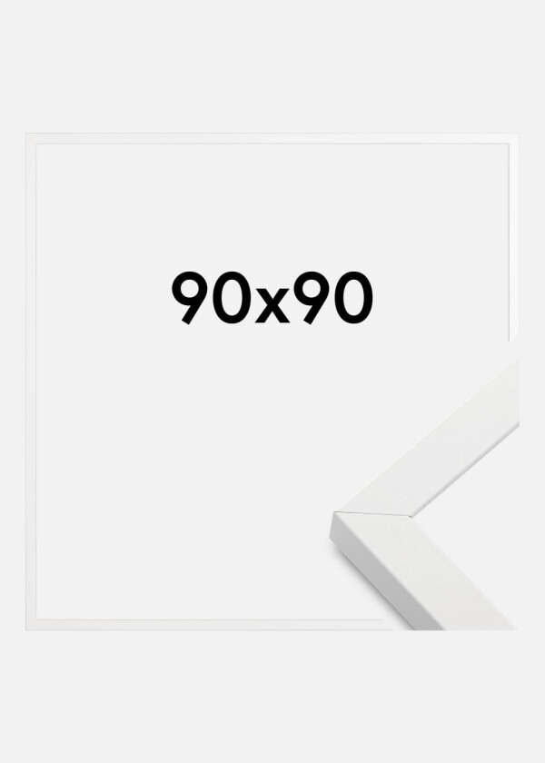 Ramme Amanda Box Akrylglass Hvit 90x90 Cm