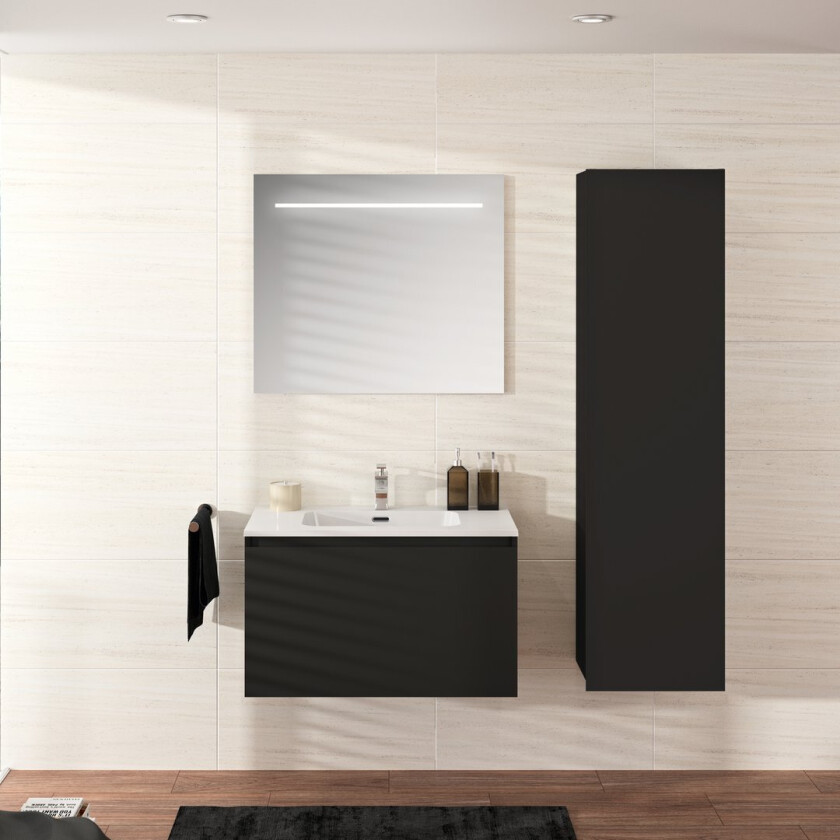 ALLIBERT NORDIK UNDERSKAP 80 CM ULTRA MATT SORT