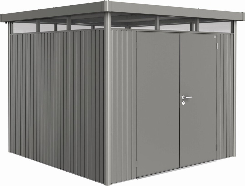 BIOHORT UTEBOD HIGHLINE H4 2 DØRER KVARTSGRÅ MET.
