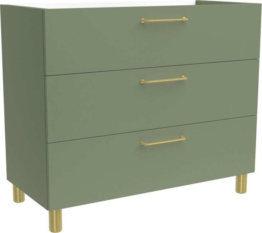 ALLIBERT KOBO UNDERSKAP 100 CM EUCALYPTUS MATT GRØNN