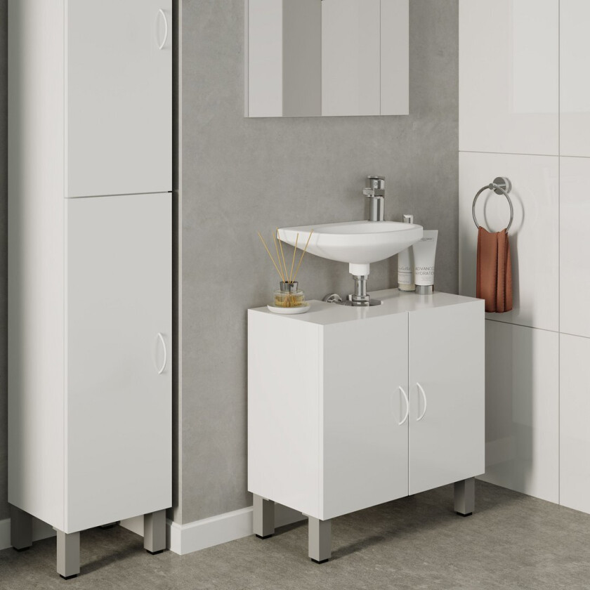 ALLIBERT SOLITA UNDERSKAP 59 CM MATT HVIT