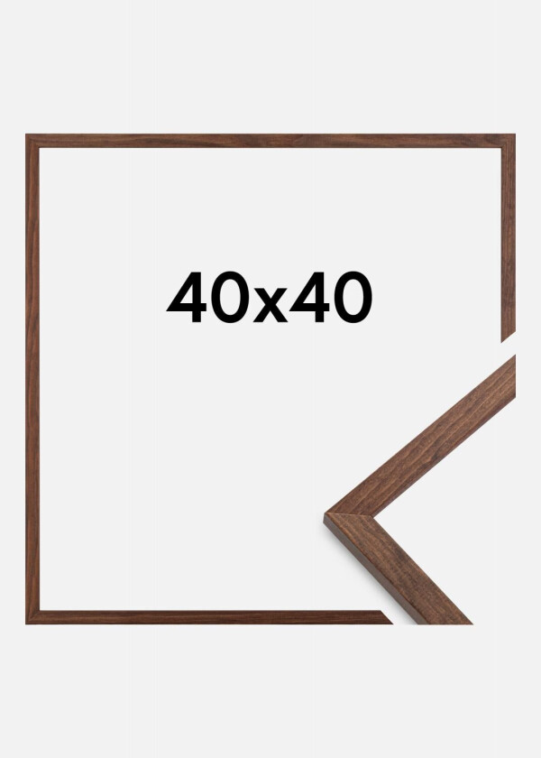 Ramme Galant Akrylglass Valnøtt 40x40 Cm