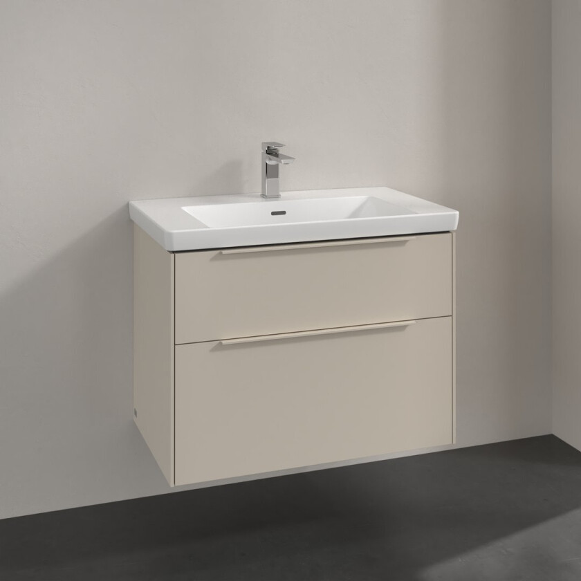 VILLEROY & BOCH SUBWAY 3.0 SERVANTSKAP 77X57 CASHMERE GREY HÅNDTAK I MØBELETS FARGE