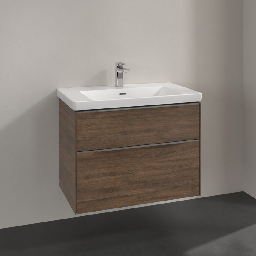 VILLEROY & BOCH SUBWAY 3.0 SERVANTSKAP 77X57 ARIZONA OAK HÅNDTAK I KROM