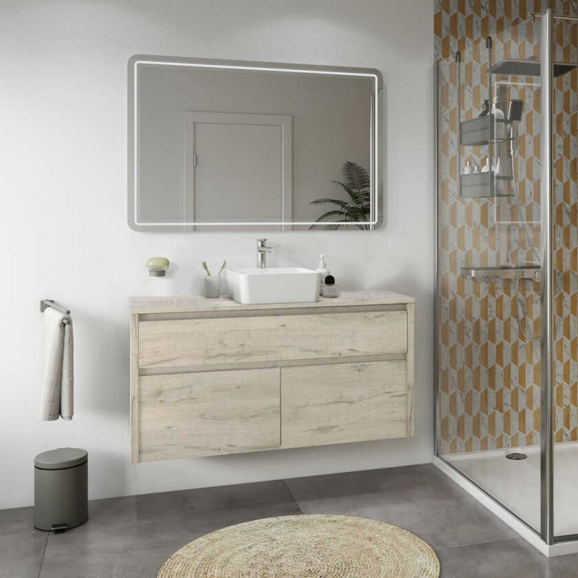 ALLIBERT ASTON UNDERSKAP 120 CM VINTAGE EIK