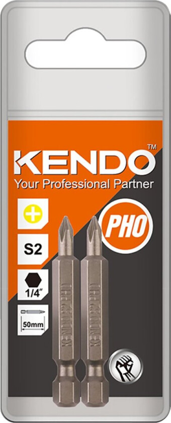 KENDO BITS PH0 50MM 2 STK