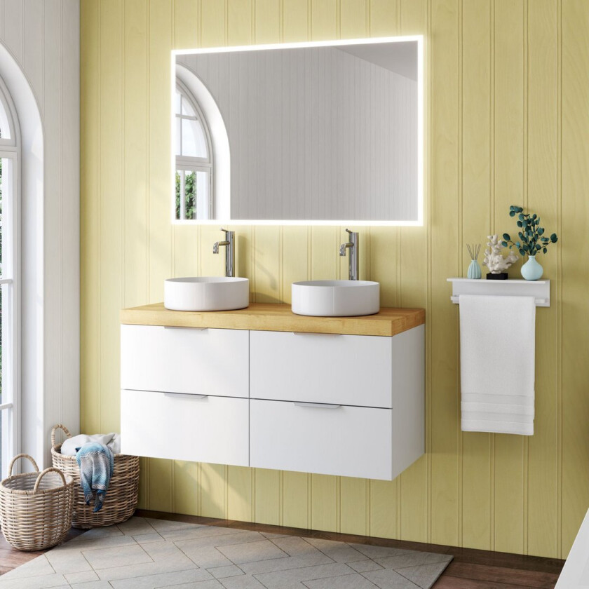 ALLIBERT PLAY UNDERSKAP 120 CM ALPINE HVIT HØYGLANS