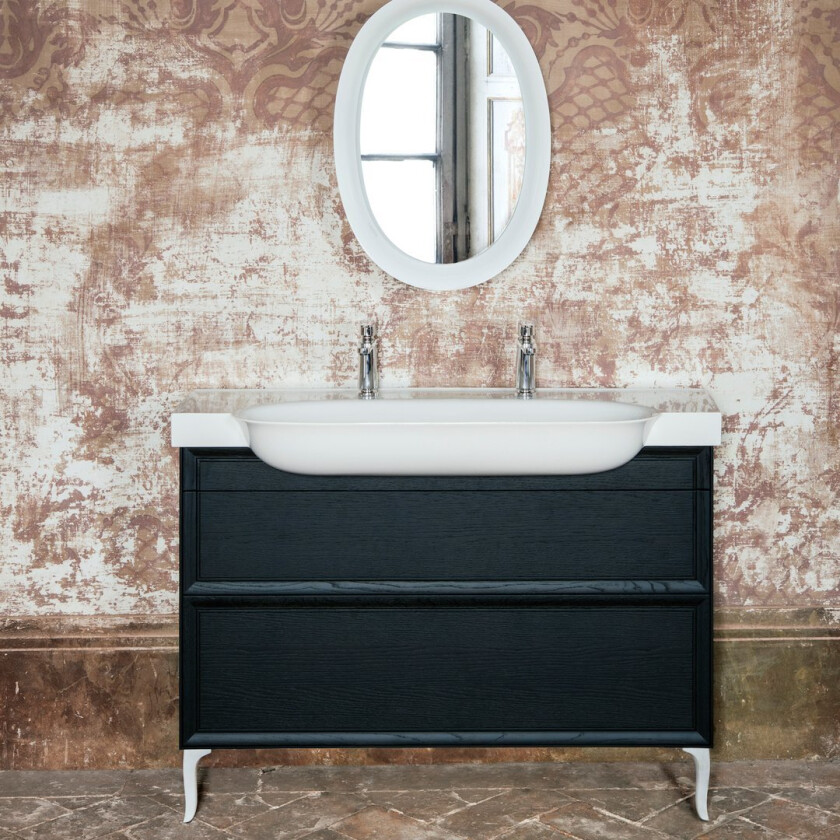 LAUFEN NEW CLASSIC SERVANTSKAP 120 CM 2 SKUFFER SORT EIK