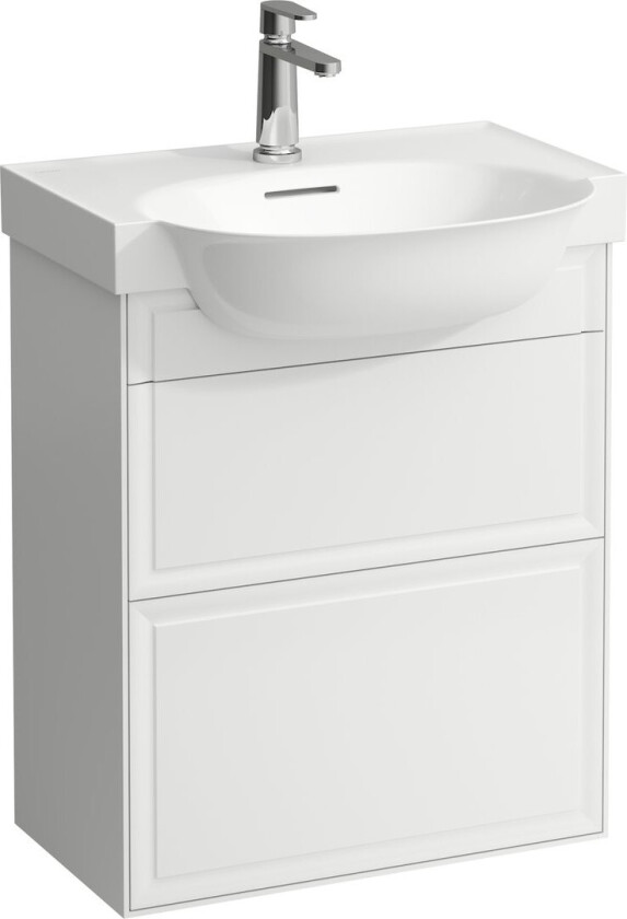 LAUFEN NEW CLASSIC UNDERSKAP 58 CM M/ 2 SKUFFER HVIT
