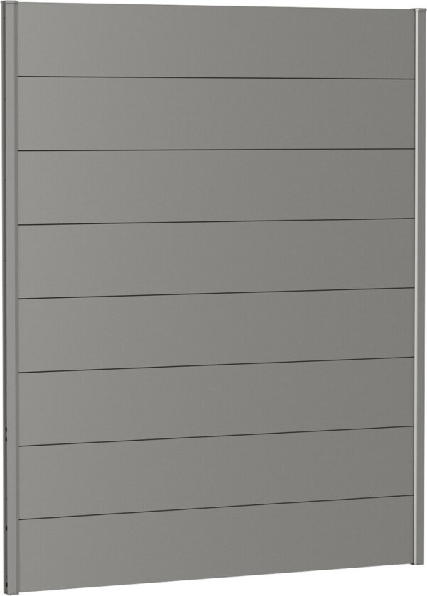 BIOHORT VEGGPANEL FOR LEVEGG UTEN AKRYLGLASS 150X180 KVARTSGRÅ METALLIC