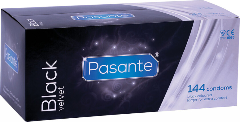 Pasante Black Velvet: Kondomer, 144 stk