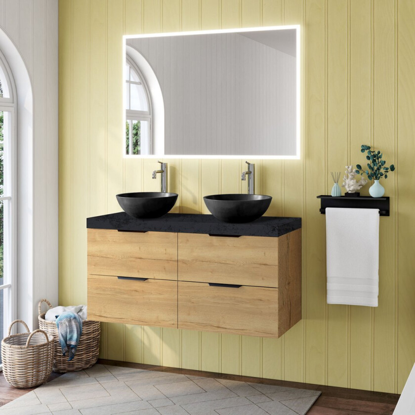 ALLIBERT PLAY UNDERSKAP 120 CM HALIFAX HONEY EIK