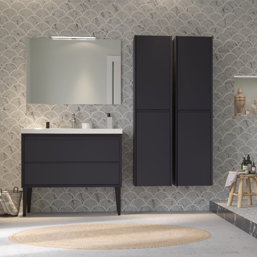 ALLIBERT DELTA UNDERSKAP 100 CM PRØYSSISK MATT BLÅ