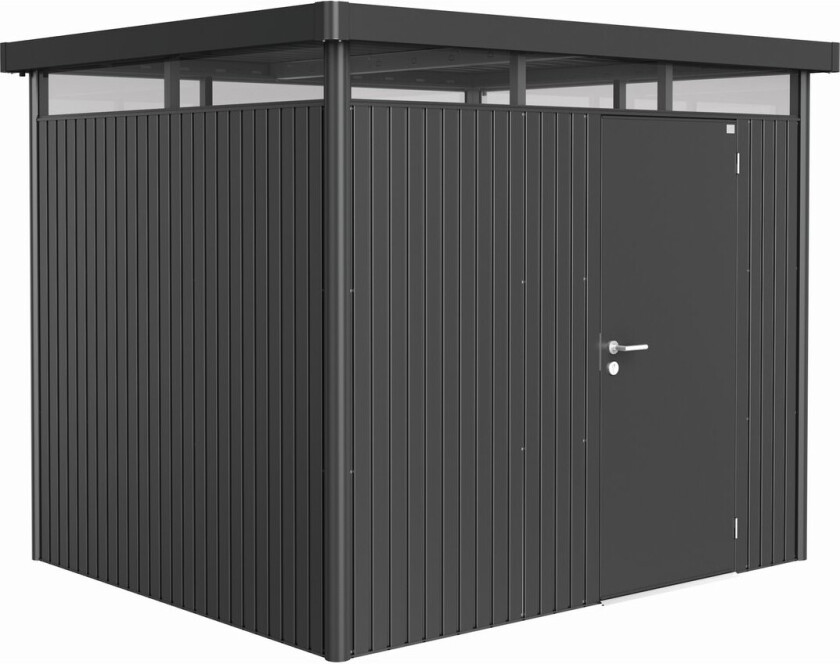 BIOHORT UTEBOD HIGHLINE H3 1 DØR MØRK GRÅ METALLIC