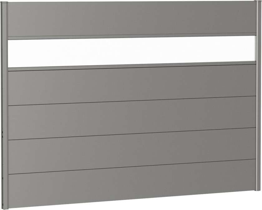 BIOHORT VEGGPANEL FOR LEVEGG AKRYLGLASS 200X135 KVARTSGRÅ METALLIC