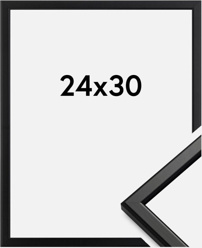Ramme Slim Matt Antirefleksglass Svart 24x30 Cm