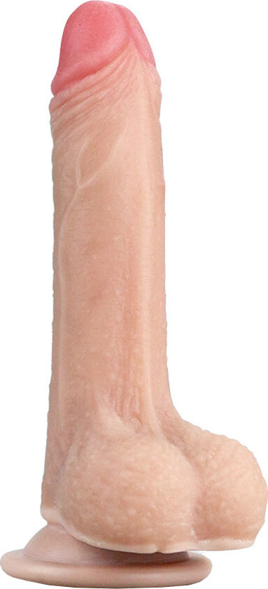 LoveToy: Sliding-Skin Dildo, 17.5 cm, lys