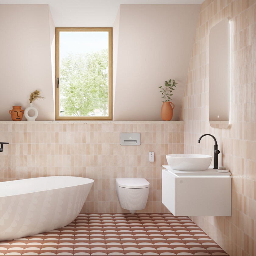Bilde av VILLEROY & BOCH VICONNECT 200M PROACTIVE+ TRYKKPLATE RUSTFRITT STÅL