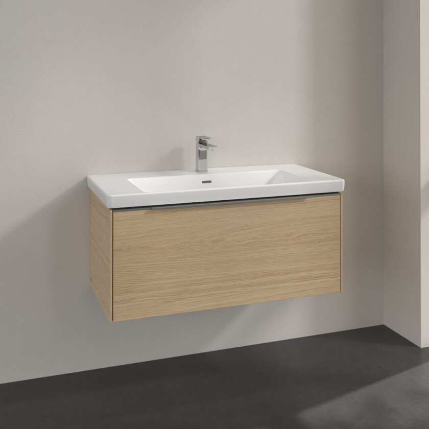 VILLEROY & BOCH SUBWAY 3.0 SERVANTSKAP 97X42 NORDIC OAK HÅNDTAK I KROM