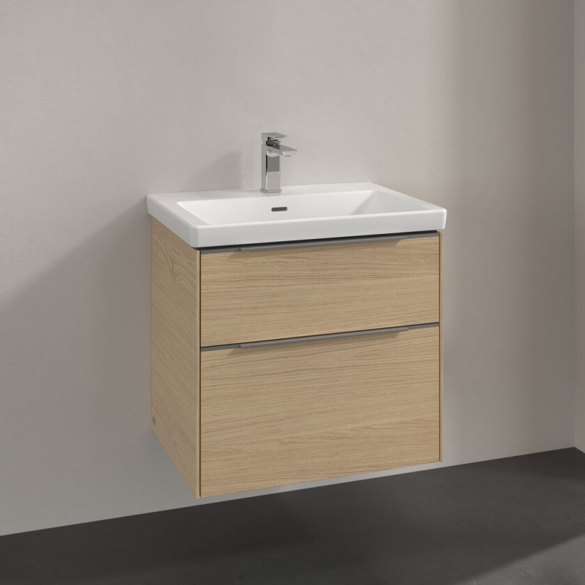 VILLEROY & BOCH SUBWAY 3.0 SERVANTSKAP 62X57 NORDIC OAK HÅNDTAK I KROM