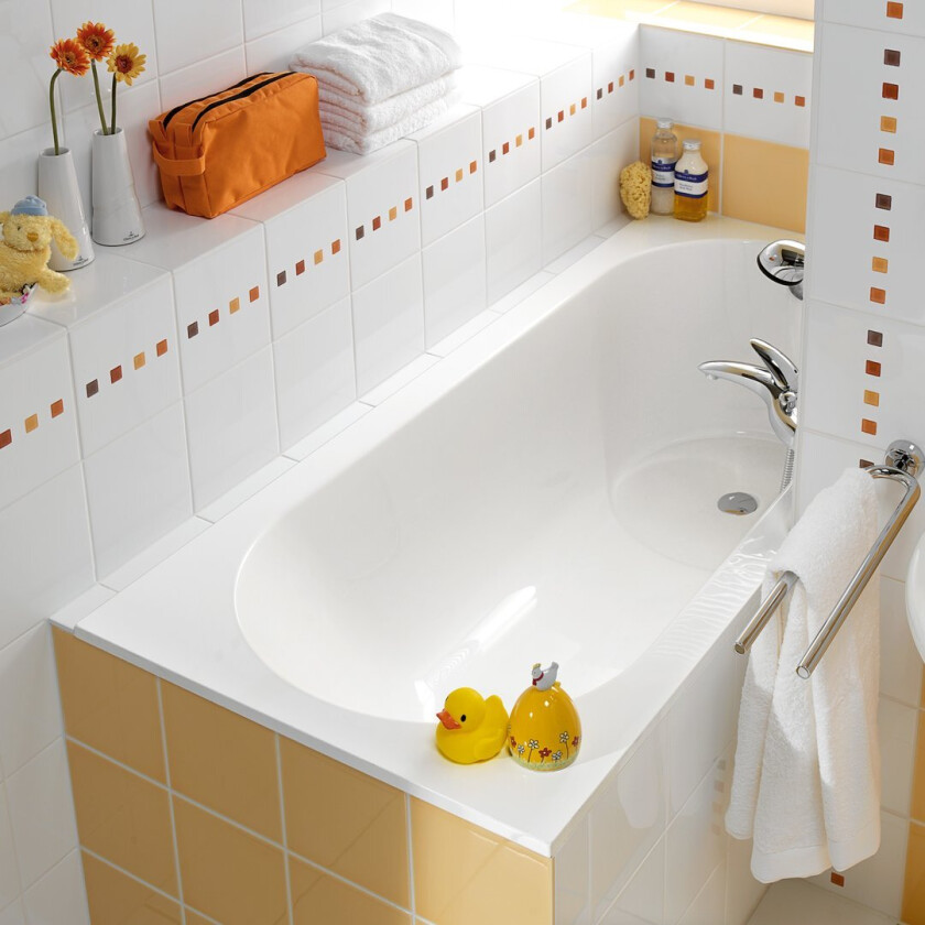 VILLEROY & BOCH LIBRA DUSJBADEKAR 180X80 FOR INNBYGGING HVIT ALPIN