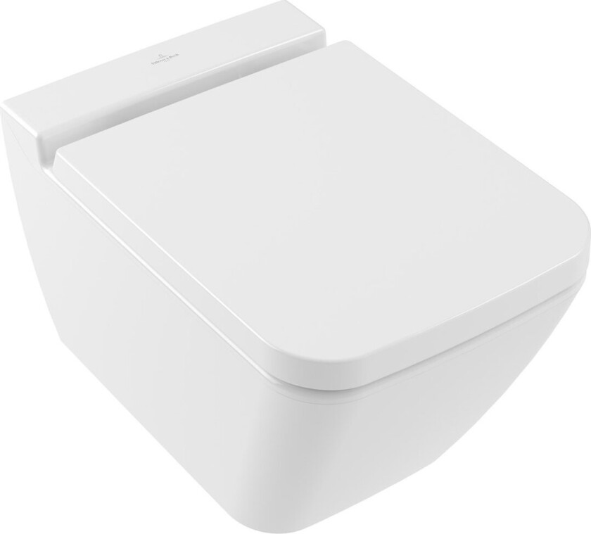 VILLEROY & BOCH FINION VEGGSKÅL MED ÅPEN SPYLEKANT, HVIT ALPIN CERAMICPLUS