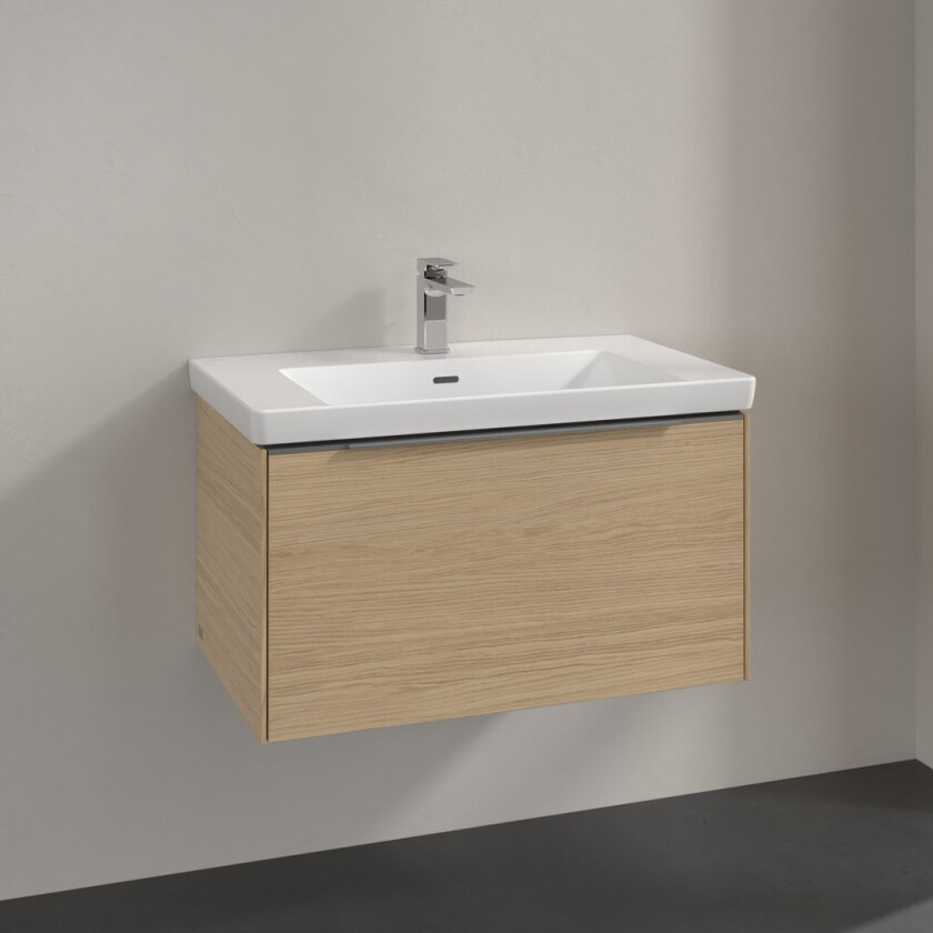 VILLEROY & BOCH SUBWAY 3.0 SERVANTSKAP 77X42 NORDIC OAK HÅNDTAK I KROM