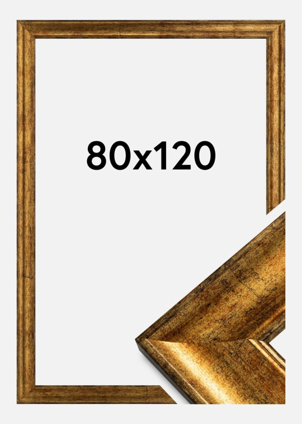 Ramme Saltsjöbaden Akrylglass Gull 80x120 Cm