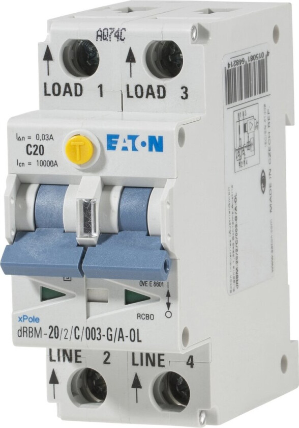 EATON JORDFEILAUTOMAT DIGITAL 20/2/C/003-G/A