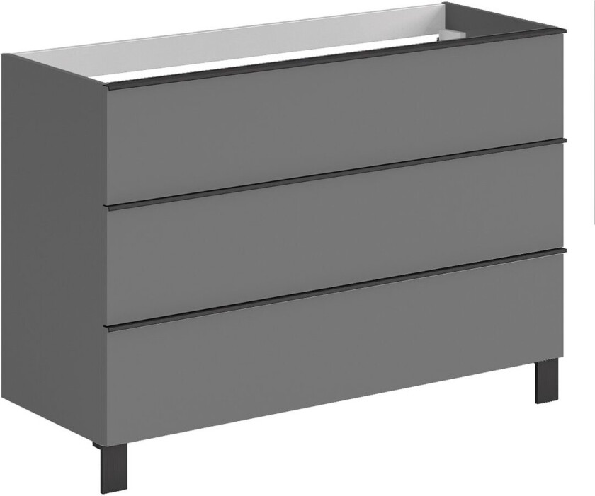 ALLIBERT SANTIAGO UNDERSKAP 120 CM ONYX GRÅ