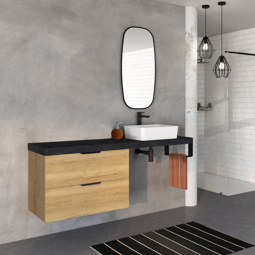 ALLIBERT PLAY UNDERSKAP 80 CM U/PLASS TIL VANNLÅS HALIFAX HONEY EIK