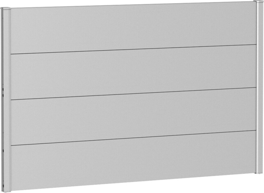 BIOHORT VEGGPANEL FOR LEVEGG UTEN AKRYLGLASS 150X90 SØLV METALLIC
