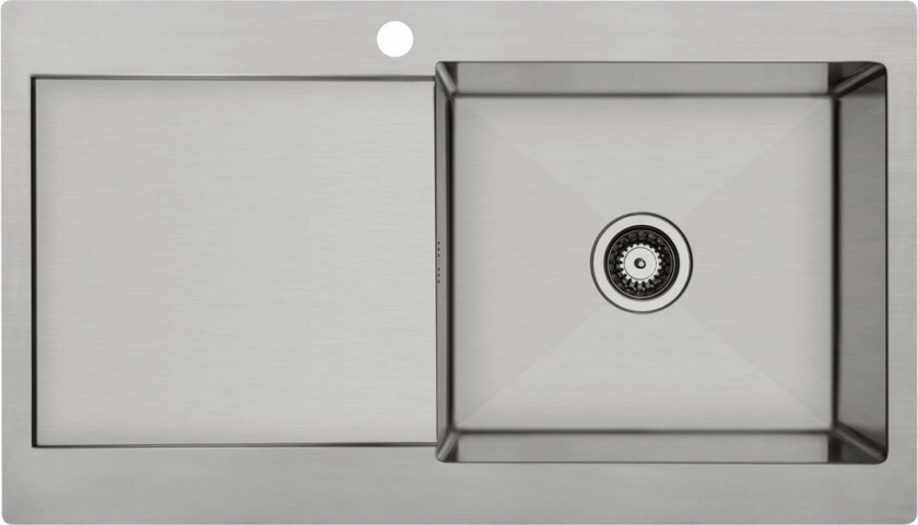 LAVABO KUBUS 90 R SOFT KJØKKENVASK RUSTFRITT STÅL