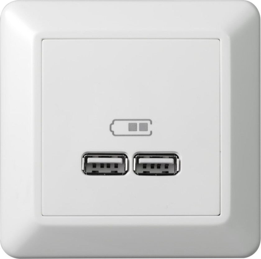 Bilde av ELKO USB LADER 2.1A RS16 HVIT