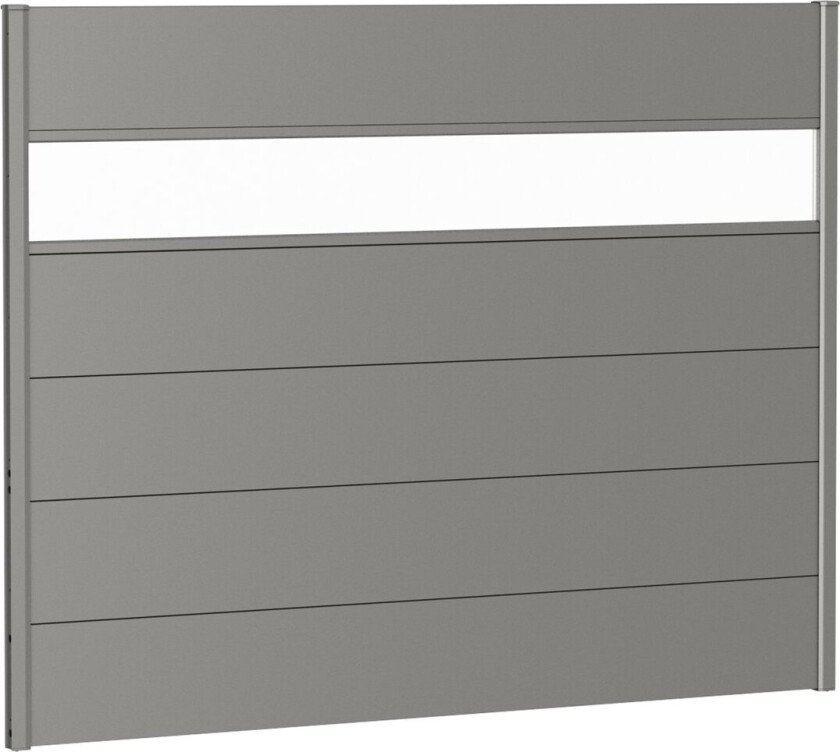 Bilde av BIOHORT VEGGPANEL FOR LEVEGG AKRYLGLASS 180X135 KVARTSGRÅ METALLIC