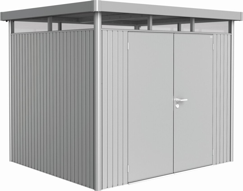 BIOHORT UTEBOD HIGHLINE H3 2 DØRER SØLV METALLIC