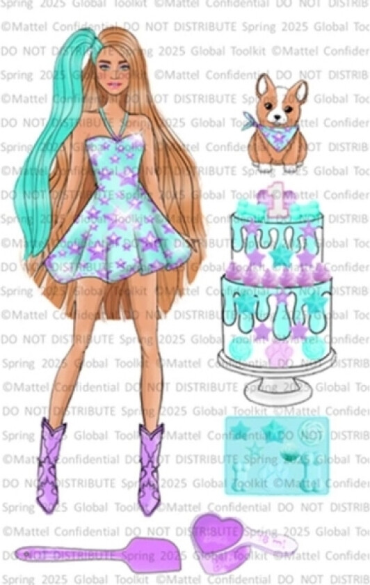 Party Unboxed Brunette Doll