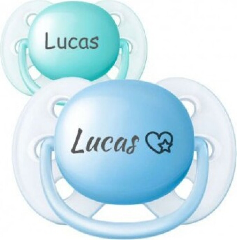 Ultra Soft, Str. 1 (0-6 Md.), Symmetrisk - Silikon, Smokker Med Navn