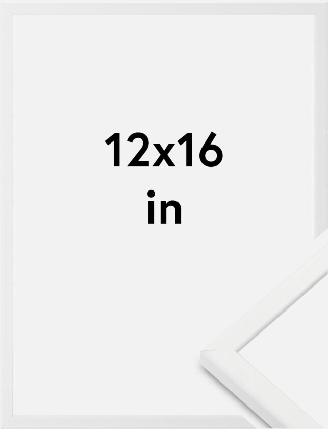 Ramme Kaspar Akrylglass Hvit 12x16 Inches (30,48x40,64 Cm)