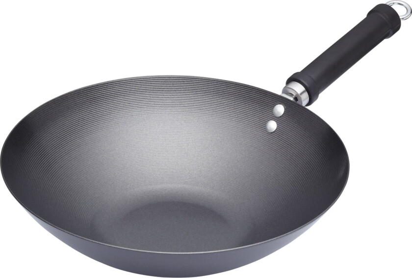 Wokpanne 30 cm, svart