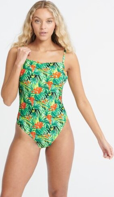 Neo Tropic Square Cut-badedrakt