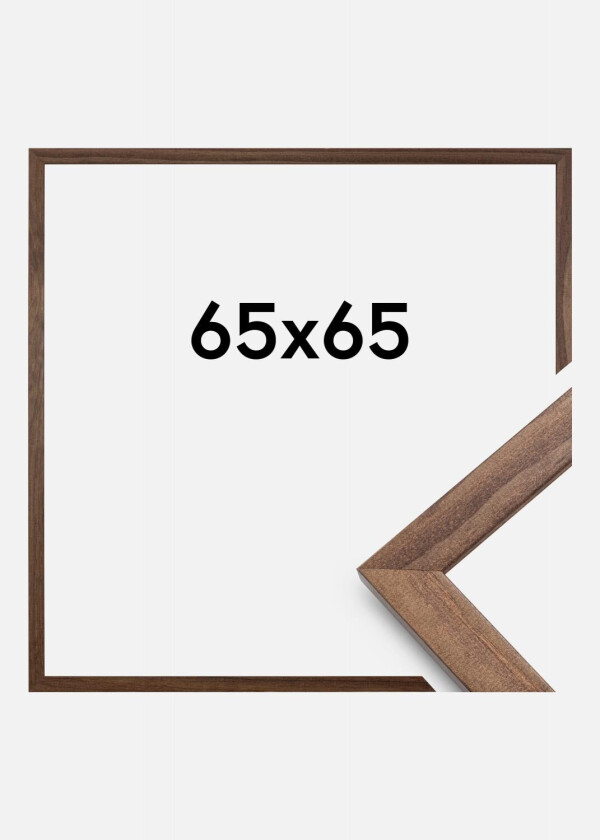 Ramme Stilren Akrylglass Valnøtt 65x65 Cm